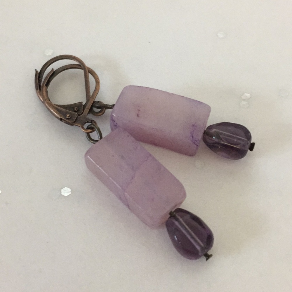 Amethyst earrings